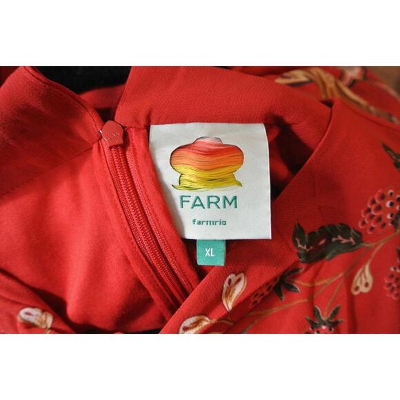 NEW, FARM Rio Long Sleeve Dress in Berry Garden Sz XL #MD1438 - Picture 9 of 12